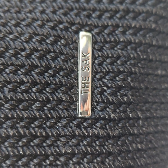 THE SAK Black "Lumi" Crochet Shoulder-bag w/ Matching COACH Wallet/Wristlet - Picture 4 of 12